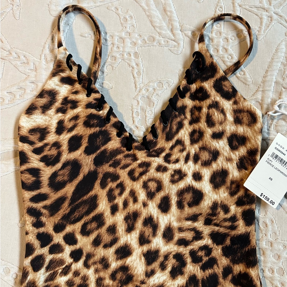 Good American Leopard print One Piece - Picture 2 of 4